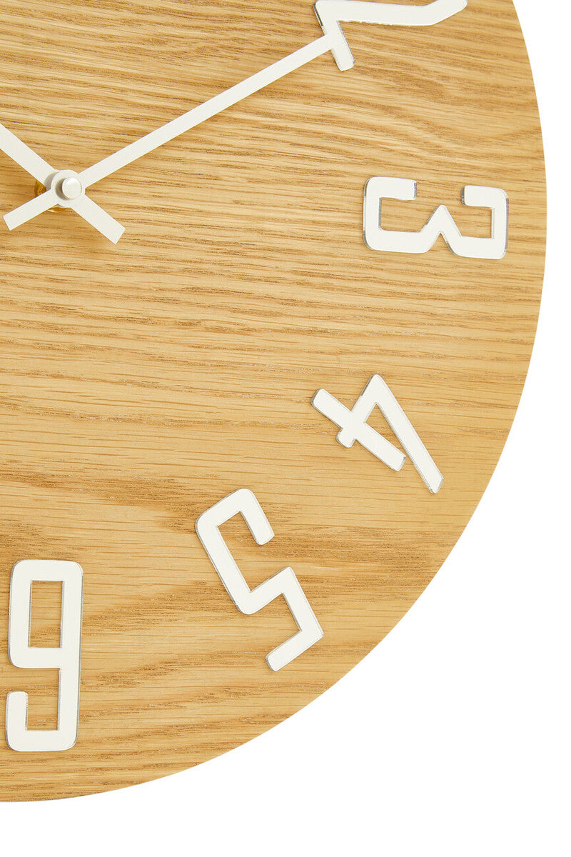 Natural Wood Effect Wall Clock