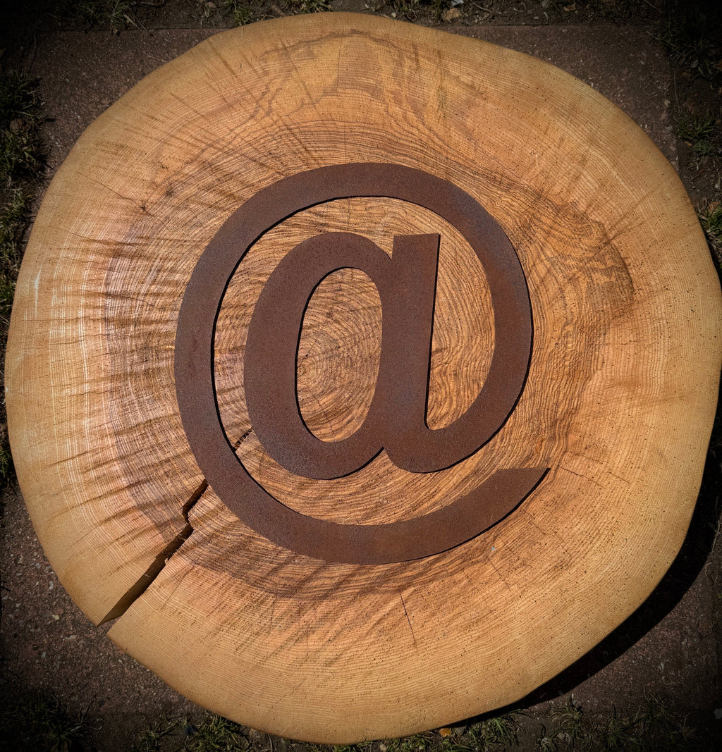 12 Inch Rusty Metal Letters A-Z 0-9