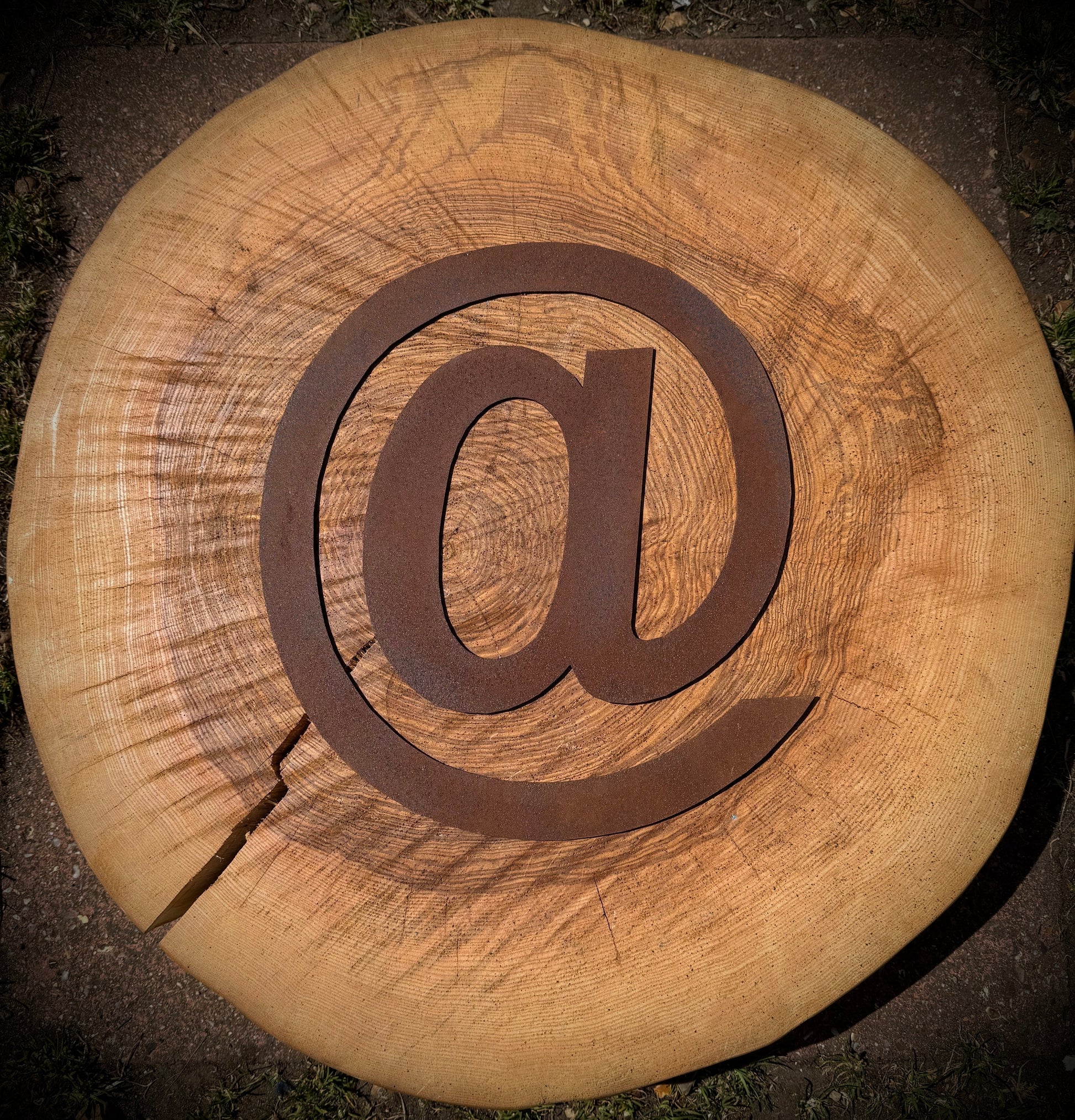 12 Inch Rusty Metal Letters A-Z 0-9