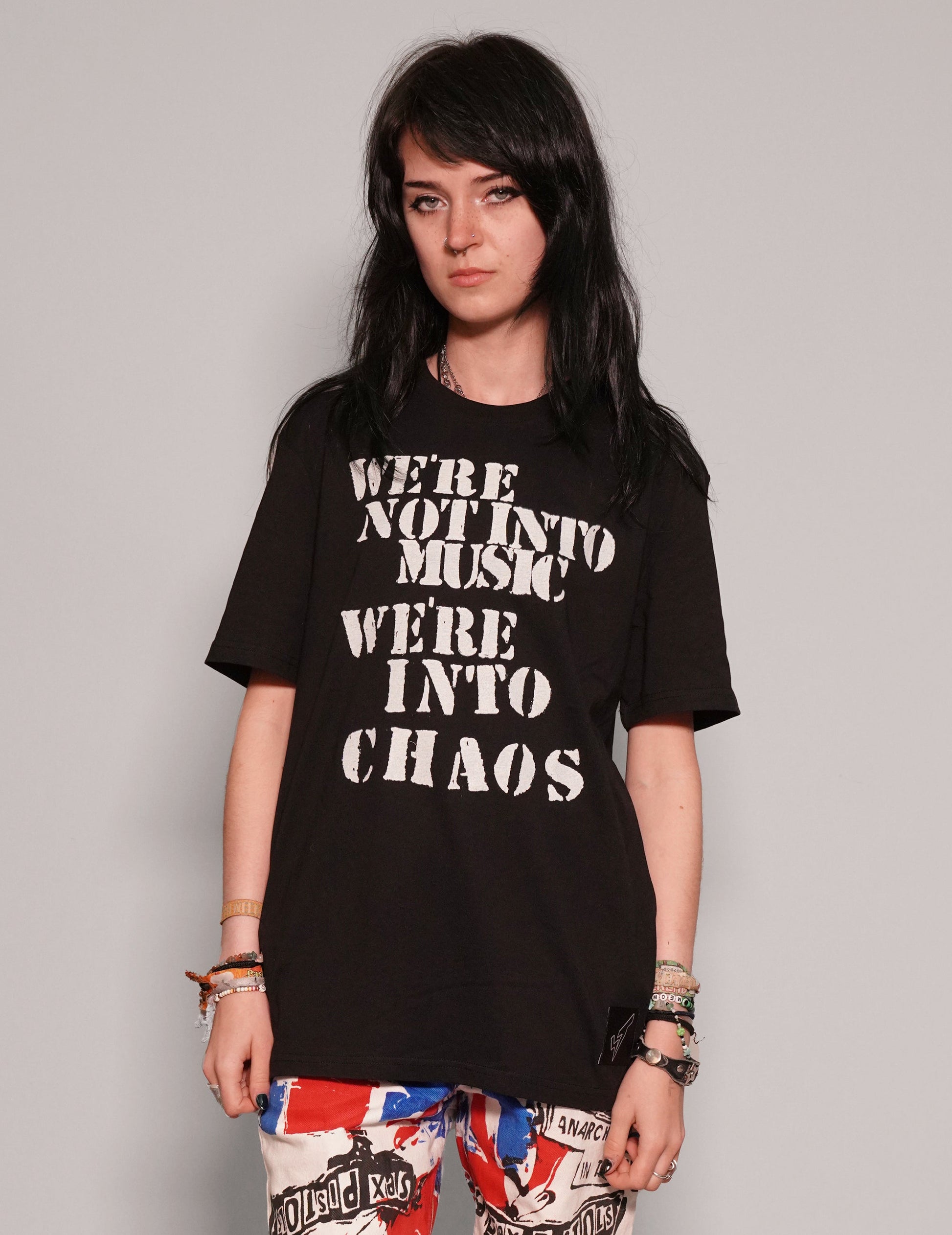 We're Into Chaos T-Shirt in Black