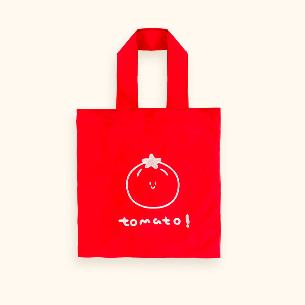 Daily White Tomato Canvas Tote Bag