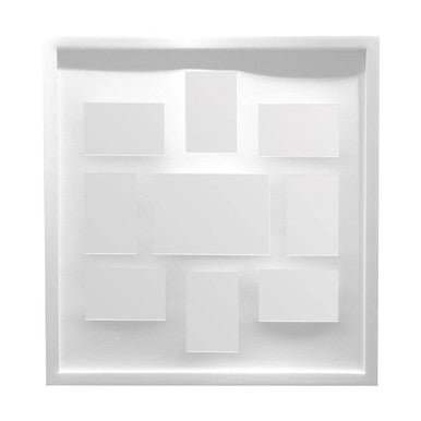 White 9 Multi Photo Frame