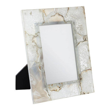 White Agate Photo Frame 5 x 7 inch