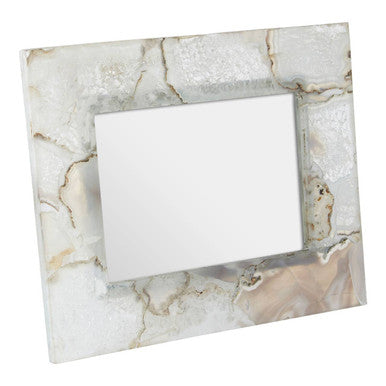 White Agate Photo Frame 5 x 7 inch