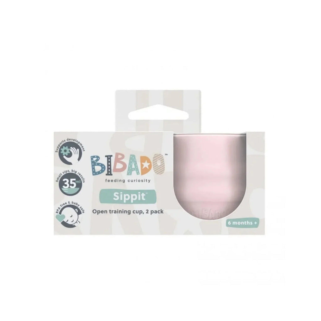 Sippit Silicone Open Training Cup 6 months Pack of 2 Blush