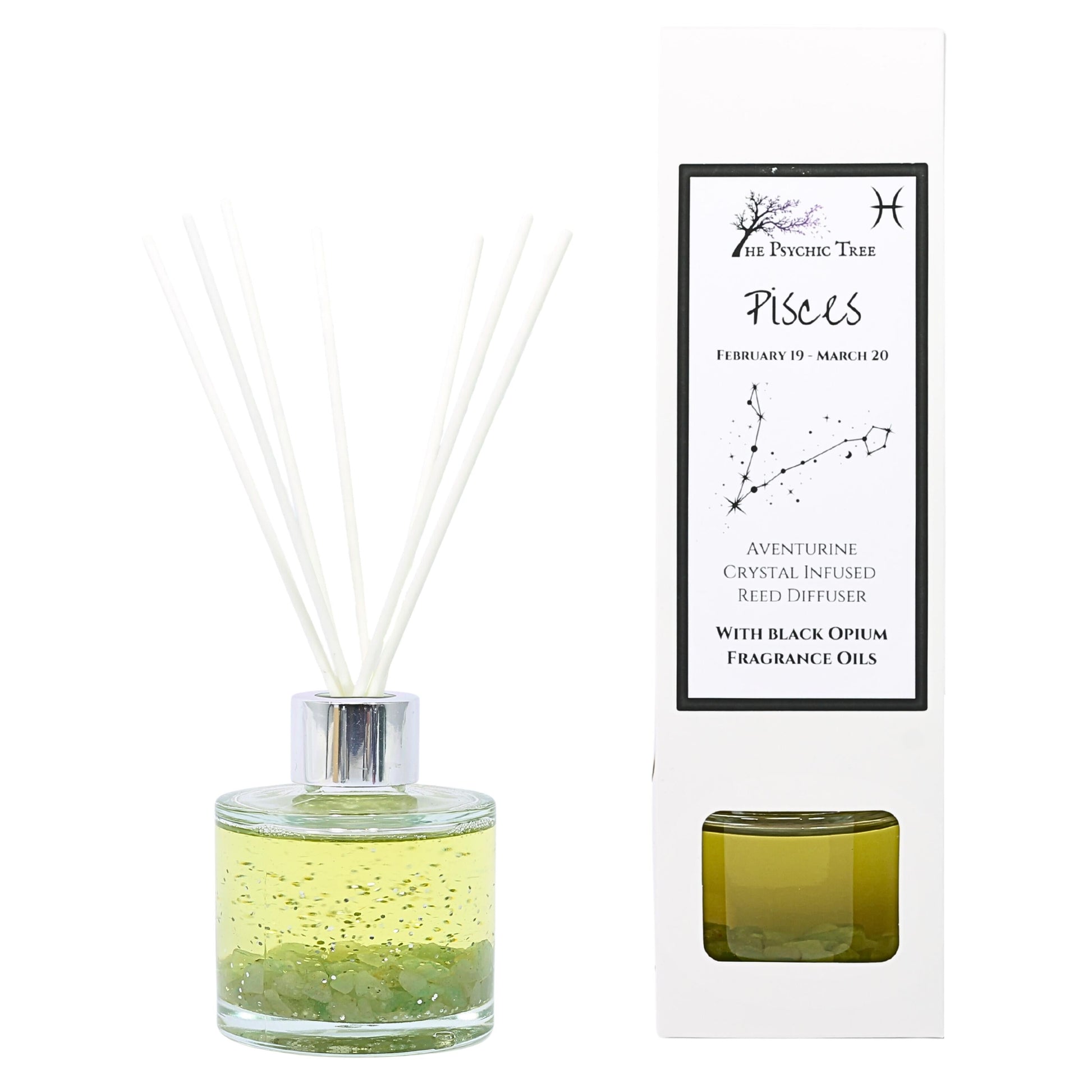 Pisces Zodiac Crystal Infused Reed Diffuser