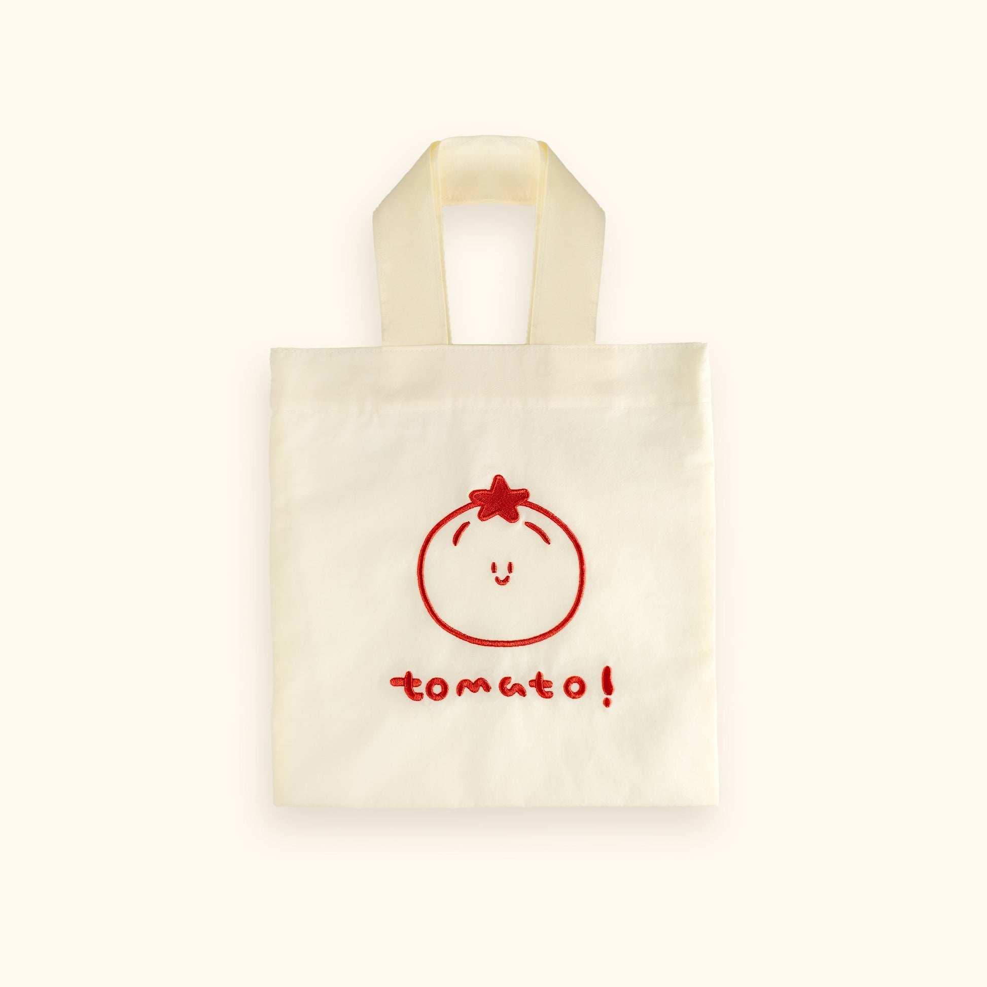 Daily White Tomato Canvas Tote Bag