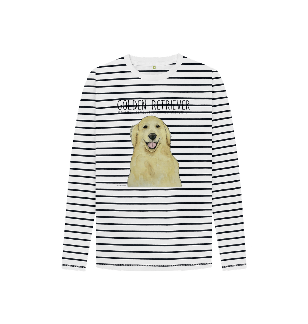 Golden Retriever Breton Stripe Long Sleeve T Shirt for Kids