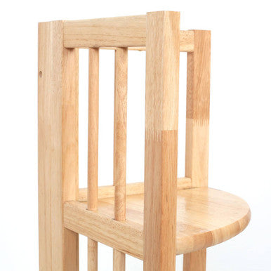 3 Tier Tropical Wood Corner Shelf Unit