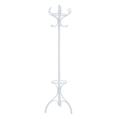 White Floor Standing Coat Stand 184cm