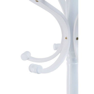 White Floor Standing Coat Stand 184cm