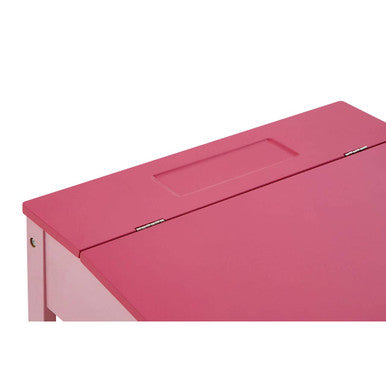Pink Children's Desk and Stool Set