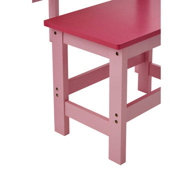 Pink Children's Desk and Stool Set