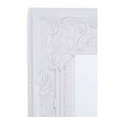 Vintage White Floor Standing Mirror