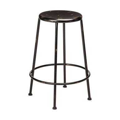 Black Metal Bar Stool