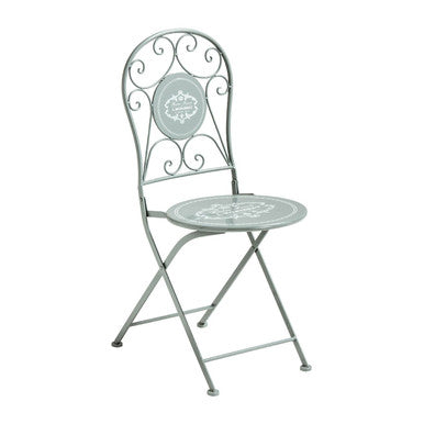 Grey Metal Dining Chair