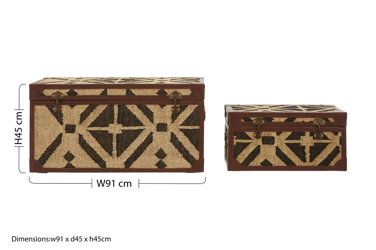 Aztec Storage Trunks Set of 2