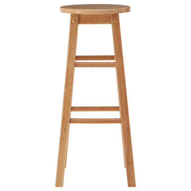 Natural Tropical Wood Tall Bar Stool