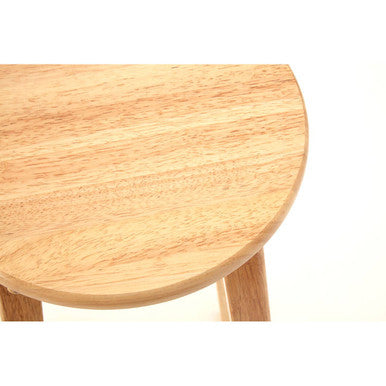Natural Tropical Wood Tall Bar Stool