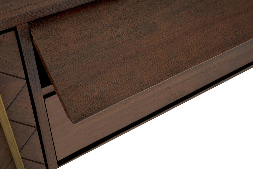 Acacia Wood Effect Media Unit
