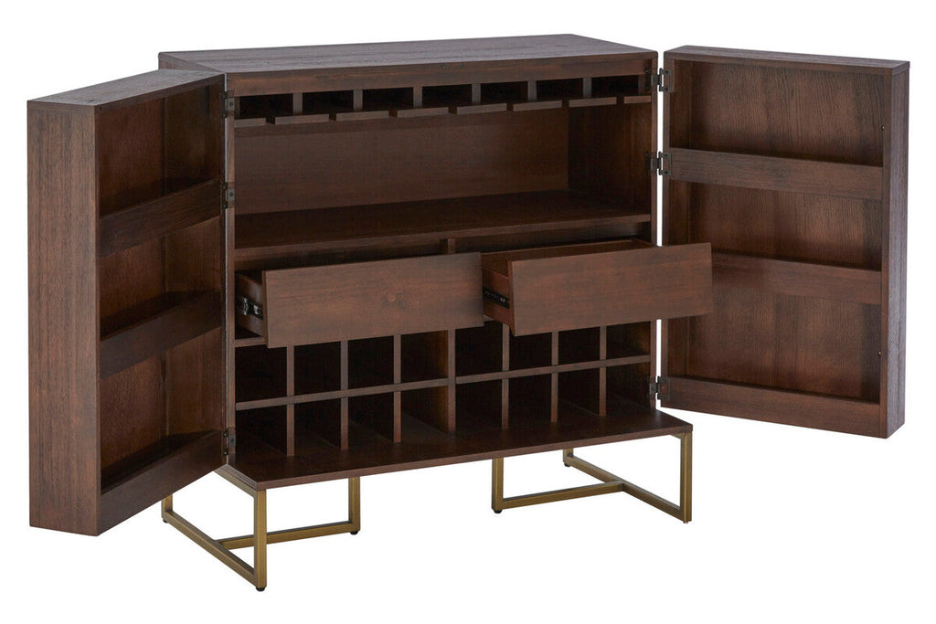 Acacia Wood Effect Drinks Cabinet