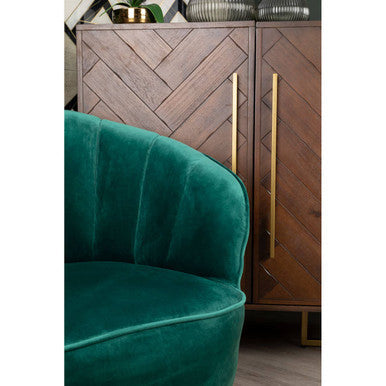 Acacia Wood Effect Drinks Cabinet
