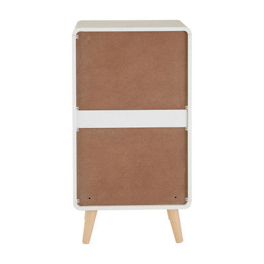 Milo 4 Drawer Cabinet in Grey and Natural Wood