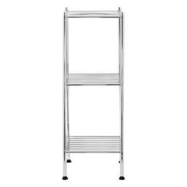 3 Tier Chrome Shelf Unit with Rubber Feet
