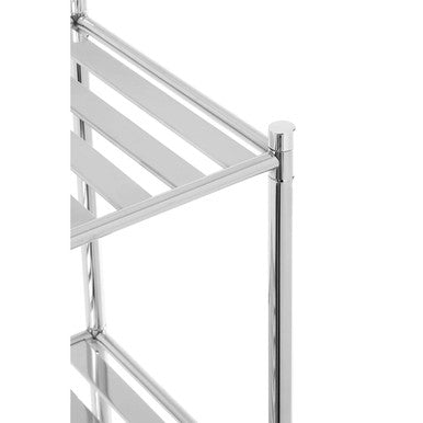 3 Tier Chrome Shelf Unit with Rubber Feet