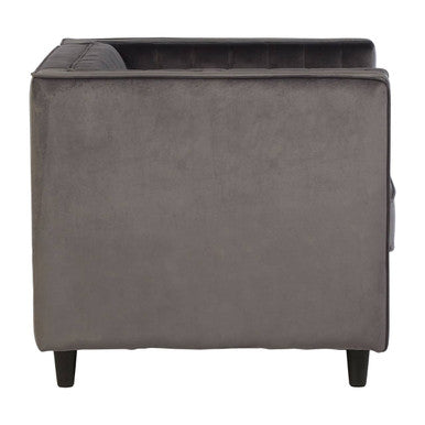 Grey Velvet Armchair