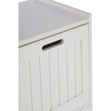 White Wood 3 Drawer Cabinet