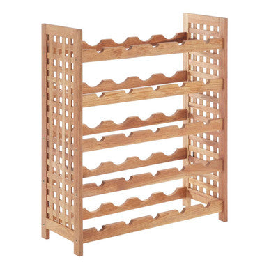25 Bottle Wooden Wine Rack