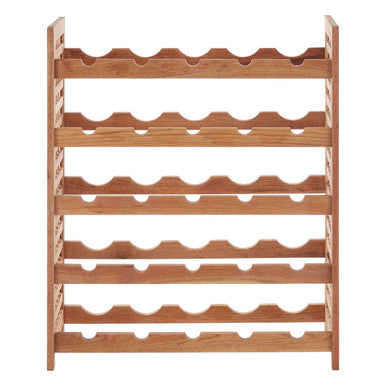 25 Bottle Wooden Wine Rack
