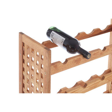 25 Bottle Wooden Wine Rack