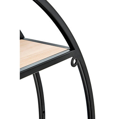 3 Tier Round Metal Wall Shelf