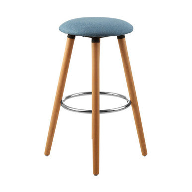 Blue Round Bar Stool