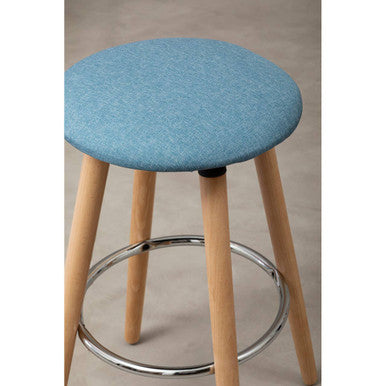 Blue Round Bar Stool