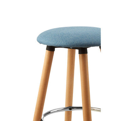 Blue Round Bar Stool