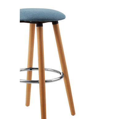 Blue Round Bar Stool