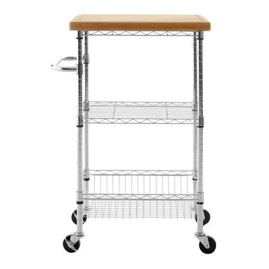 Three Tier Rolling Kitchen Trolley