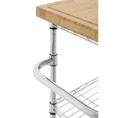 Three Tier Rolling Kitchen Trolley