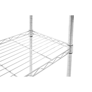 Four Tier Open Shelf Unit in Natural Wood