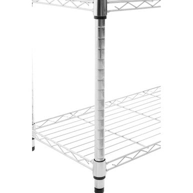 Four Tier Open Shelf Unit in Natural Wood