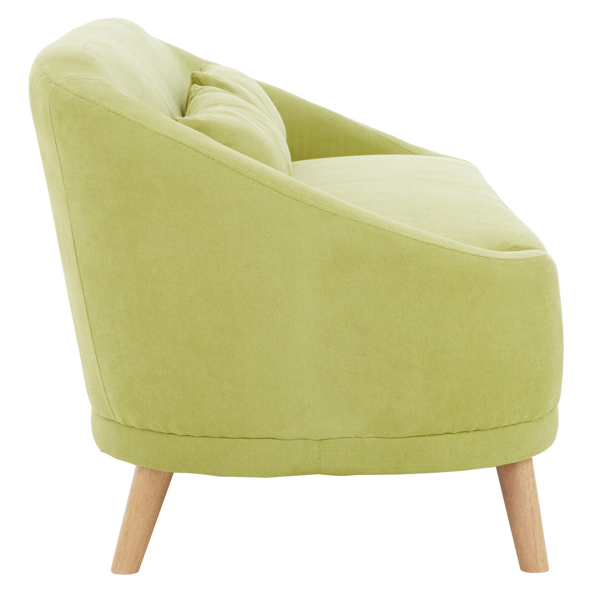 Green Linen Two Seater Sofa