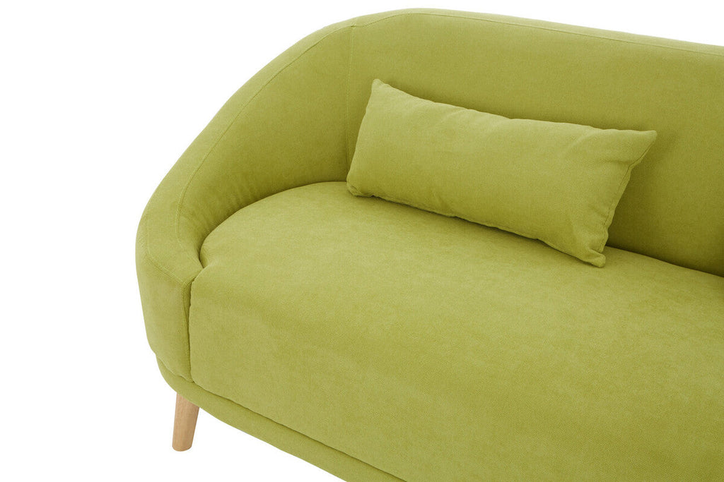 Green Linen Two Seater Sofa