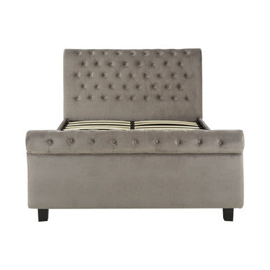 Grey Ottoman King Bed with Storage