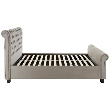 Grey Ottoman King Bed with Storage