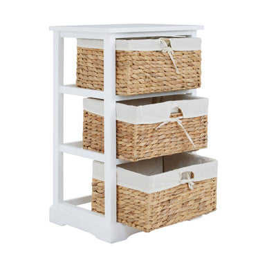 Seagrass Drawer Chest with 3 Baskets