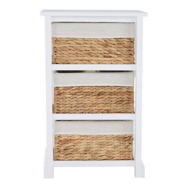 Seagrass Drawer Chest with 3 Baskets