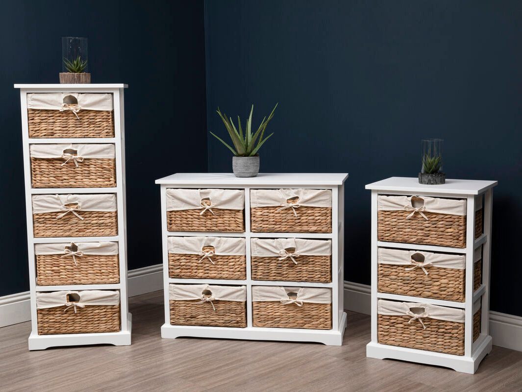 Seagrass Drawer Chest with 3 Baskets